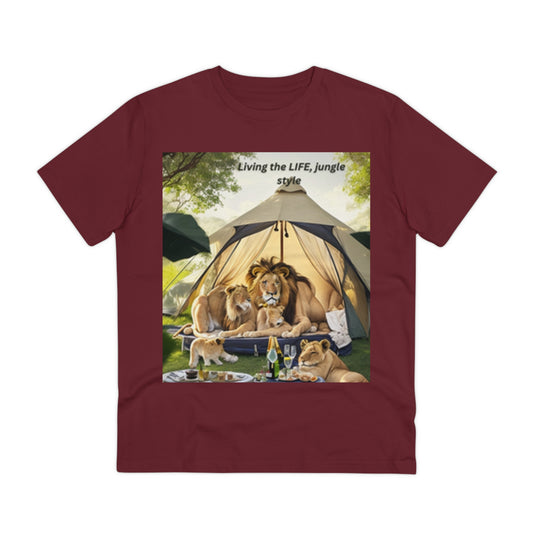 Shello's Living the Life Jungle Style" Organic Creator T-Shirt - Unisex - Premium Unisex T-Shirt from Shello's House of Fashion and Beauty - Just £22.63! Shop now at Shello's House of Fashion and Beauty