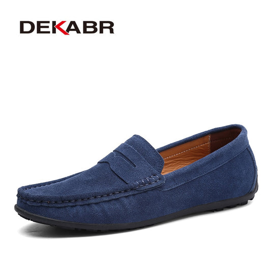 Moccasins Men Loafers High Quality Genuine Leather Shoes Men Flats Lightweight Driving Shoes - Premium  from eprolo - Just £47.76! Shop now at Shello's House of Fashion and Beauty