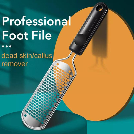 Stainless Steel Foot File for Pedicure - Professional Dead Skin Remover and Callus Brush - Shello's House of Fashion and Beauty