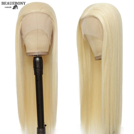 Beauebony 613 Honey Blonde Straight Synthetic Lace Wig - Pre-Plucked, Baby Hair, Bone Straight, 180% Density, 13x1 Lace Wig - Premium Synthetic lace_wigs from shellos-house-of-fashion-and-beauty - Just £55.85! Shop now at Shello's House of Fashion and Beauty