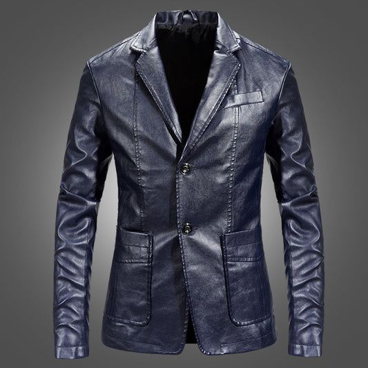 Slim Handsome Spring Leather Jacket Small.