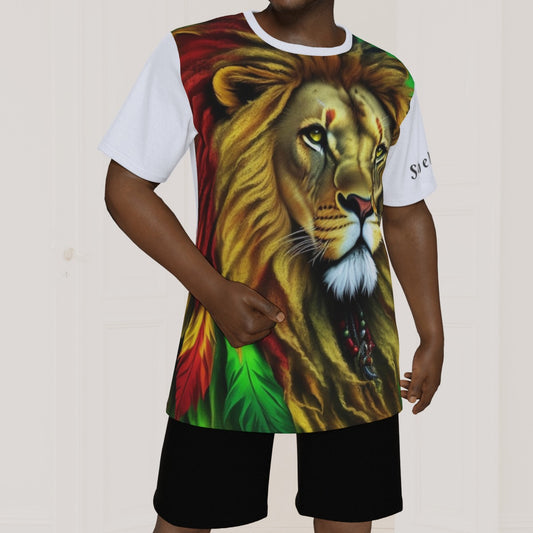Lion Heart All-Over Print Men's T-shirt | Birdseye