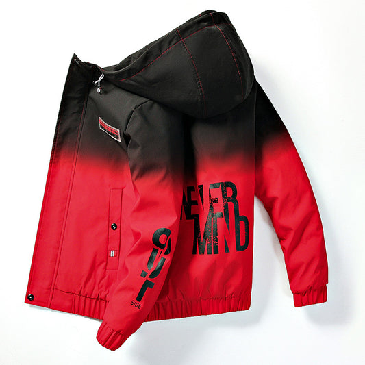 Men's Casual Korean Style Jacket Hooded.