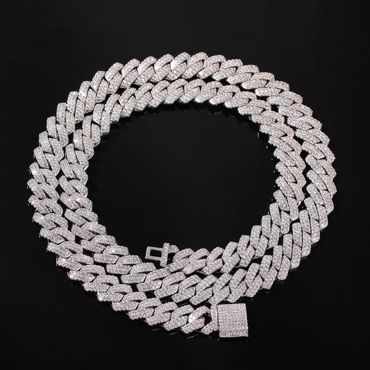 Cuban Chain Iced Out Cubic Zirconia Fashion Jewelry