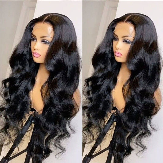 Lace Front Body Wave Wig - Effortless Elegance in Human Hair - Premium Human Hair - Lace Front from Shello's House of Fashion and Beauty - Just £59.96! Shop now at Shello's House of Fashion and Beauty
