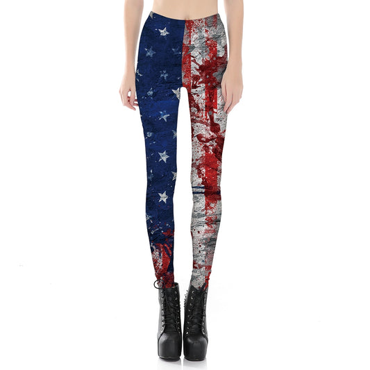 American Flag Print Legging. - Premium Women Sports wear from Shello's House of Fashion and Beauty - Just £17.56! Shop now at Shello's House of Fashion and Beauty