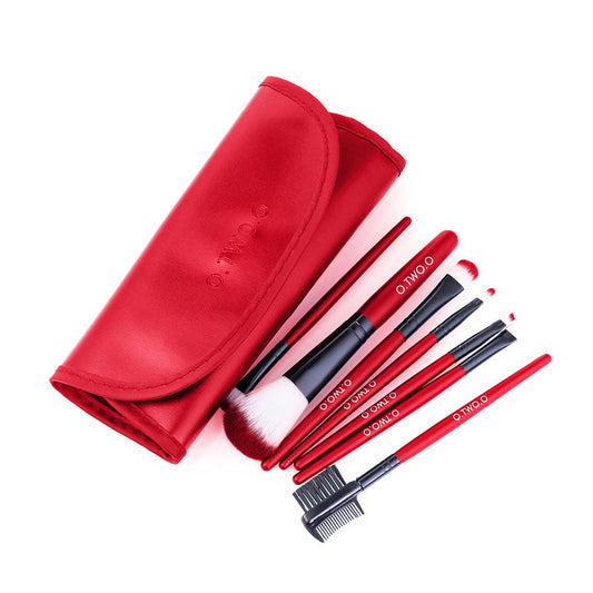 O.TWO.O 7pcs Cosmetics Brush Set - Soft Synthetic Hair with PU Leather Case - Premium Makeup Brush set from Shello's House of Fashion and Beauty - Just £16.42! Shop now at Shello's House of Fashion and Beauty