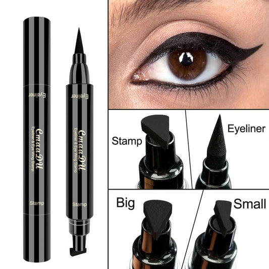 Quick-Dry Double-Ended Liquid Eyeliner Stamp: Achieve Effortless Cat-Eye Look with Precision - Premium Eye Lashes from Shello's House of Fashion and Beauty - Just £5! Shop now at Shello's House of Fashion and Beauty