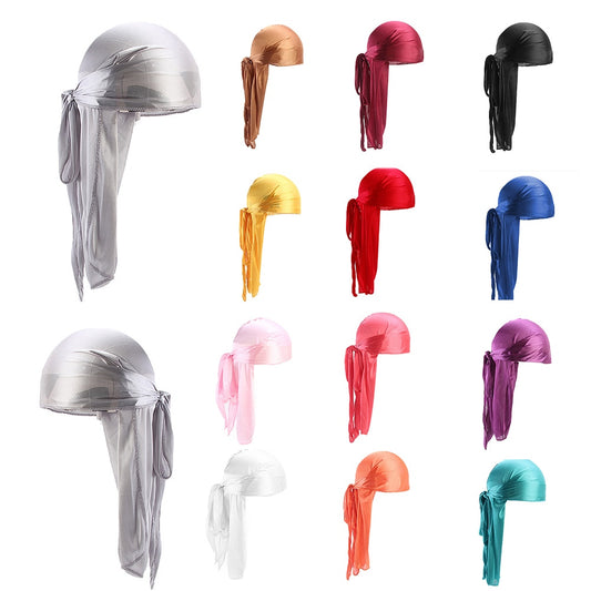 New Unisex Long Silk Satin Breathable Turban Durag - Premium Unisex Head wear from Shello's House of Fashion and Beauty - Just £2.99! Shop now at Shello's House of Fashion and Beauty