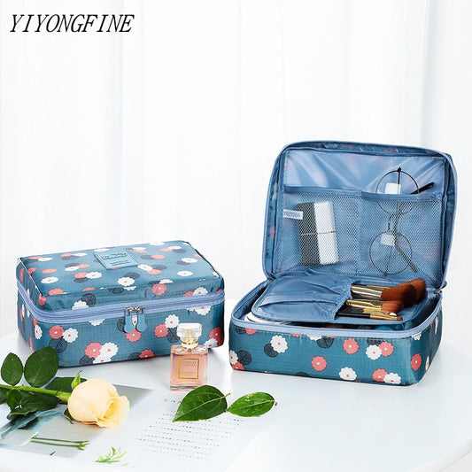 YIYONGFINE Women's Multifunction Makeup Bag - Fashionable and Waterproof Cosmetic Organizer for Travel and Daily Use