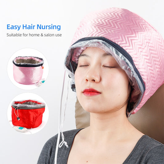Electric Hair Thermal Treatment Beauty Steamer Cap - Nourish and Revitalize Your Hair