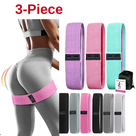 Versatile Yoga Resistance Bands Set - 1/2/3PCS Fitness Rubber Bands - Shello's House of Fashion and Beauty