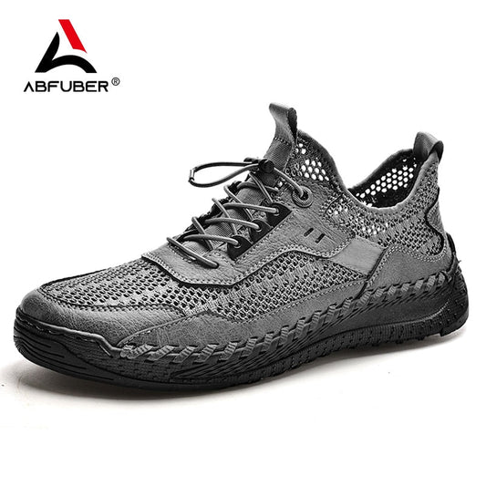 Elevate Your Summer Style with ABFUBER Fashion 2023 Men's Sneakers - Premium Men Leather Shoes from Shello's House of Fashion and Beauty - Just £28.99! Shop now at Shello's House of Fashion and Beauty