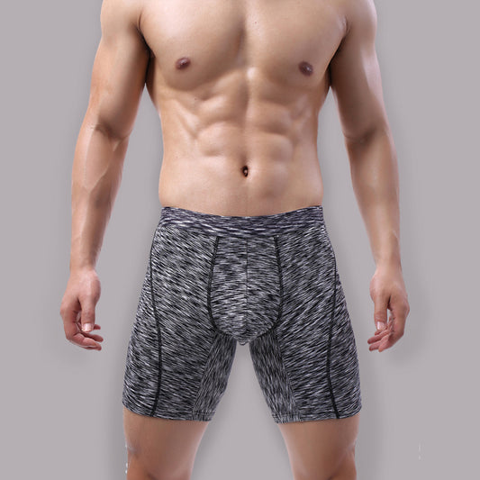Cool Comfort Fusion: Men's Gradient Pattern Boxer Briefs