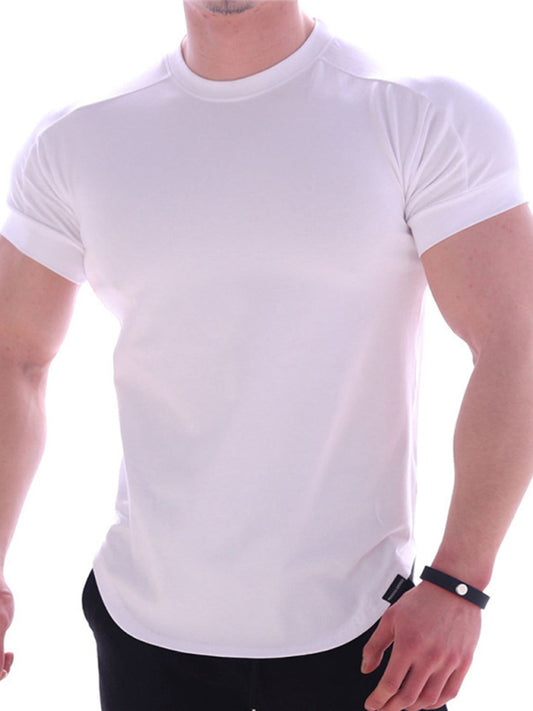Men Workout Compression Short-sleeve T-shirt